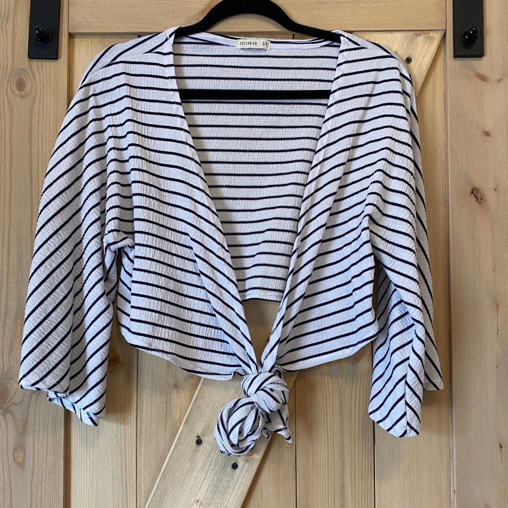 CottonOn wrap crop top